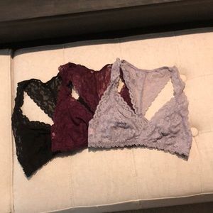 Victorias Secret Set of 3 Bralettes